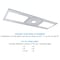 Luxrite New Construction Rough-In Bracket Mounting Plate 2-3-3.75-4-5-6 Inch Galvanized Steel Round Sizes LR41006-1PK - alternate 4